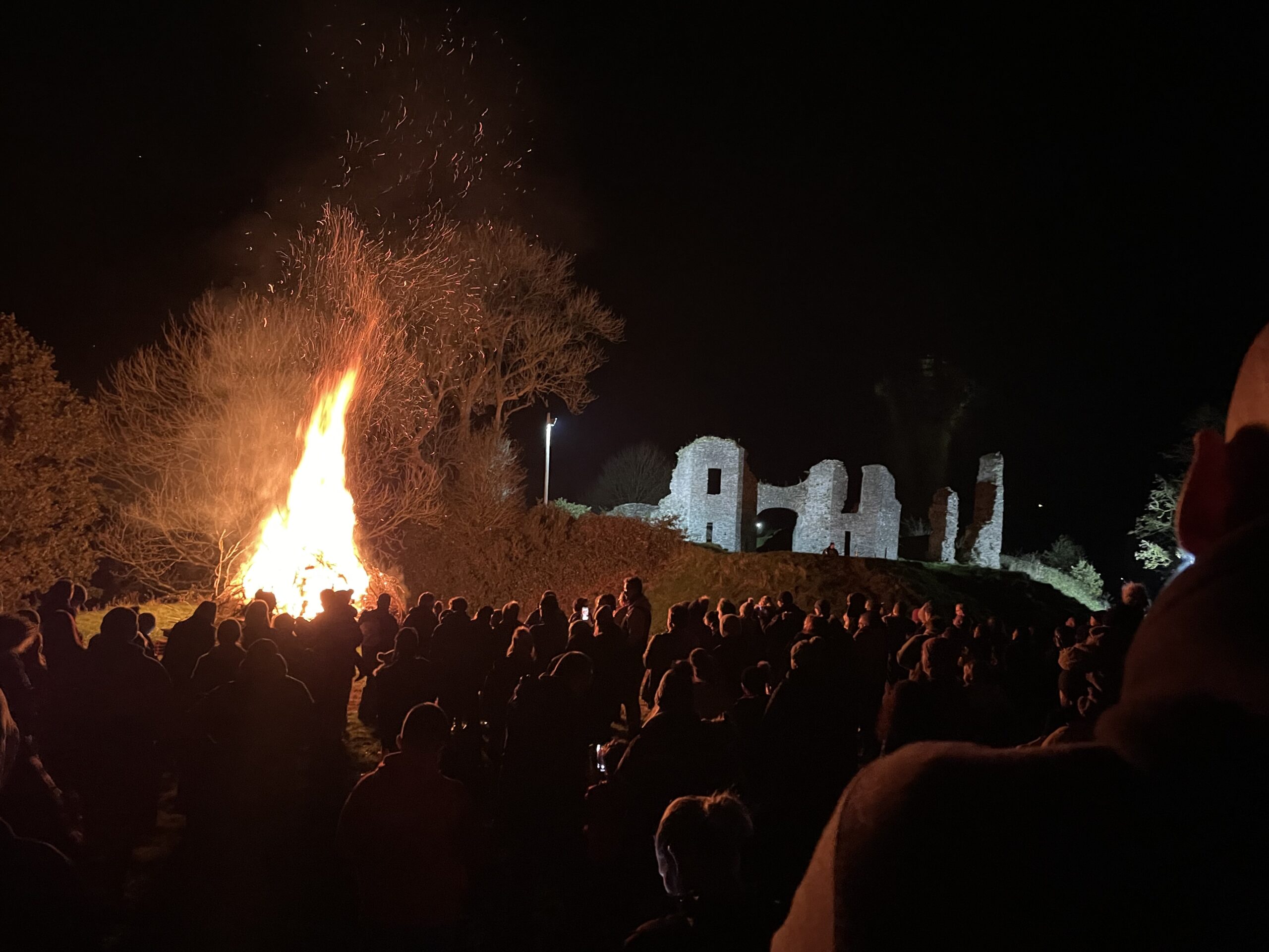 Bonfire night at Newcastle Emlyn Castle